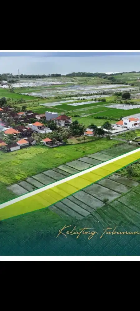 Dijual tanah murah,35,5 are di kelating tabanan bali cocok buat villa