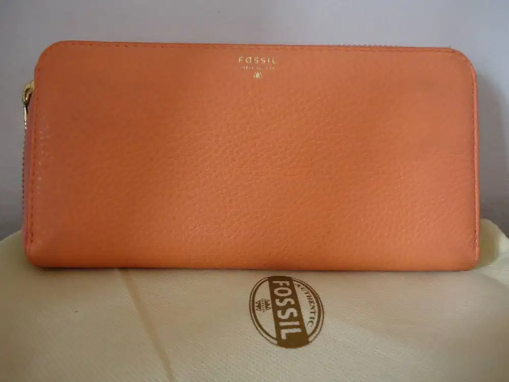 Dompet FOSSIL Sydney Papaya original