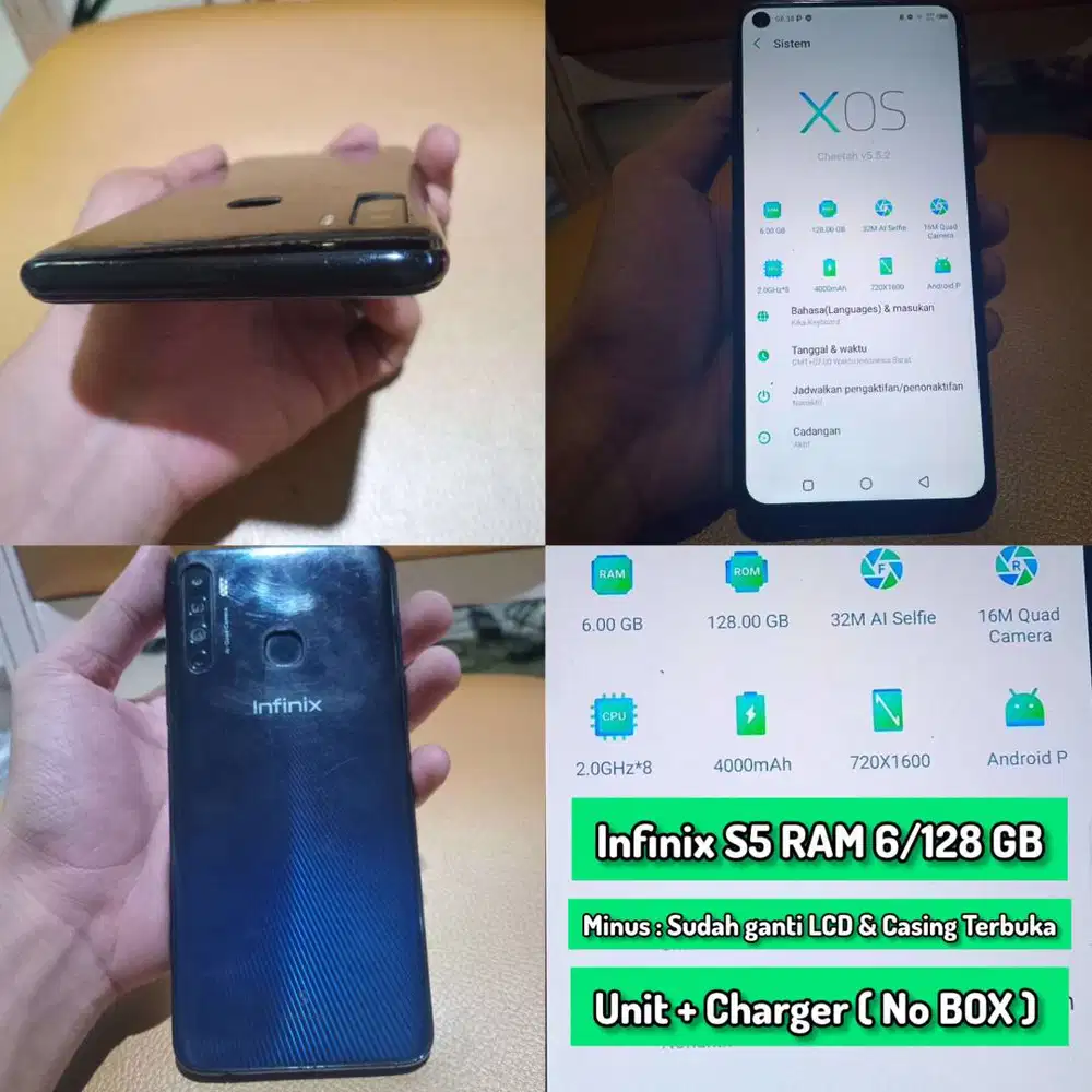 Infinix S5 6/128 GB Batangan Minus