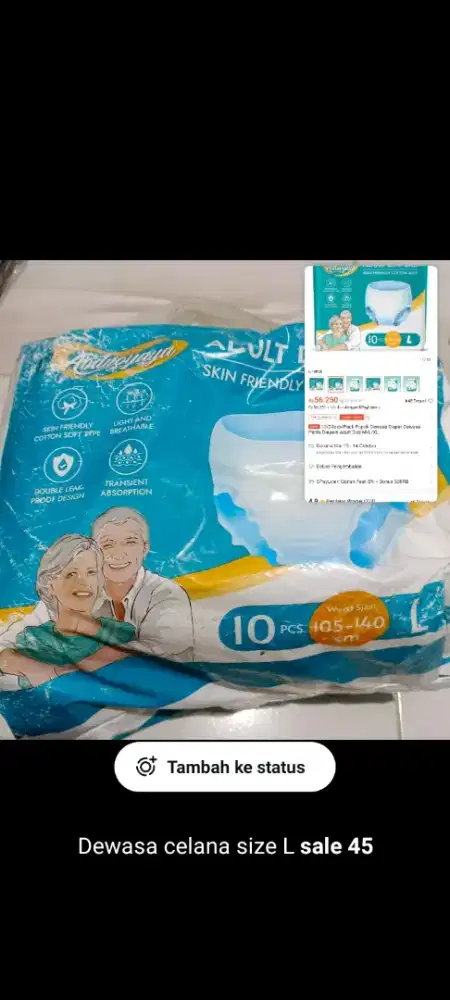 Pampers anak & dewasa