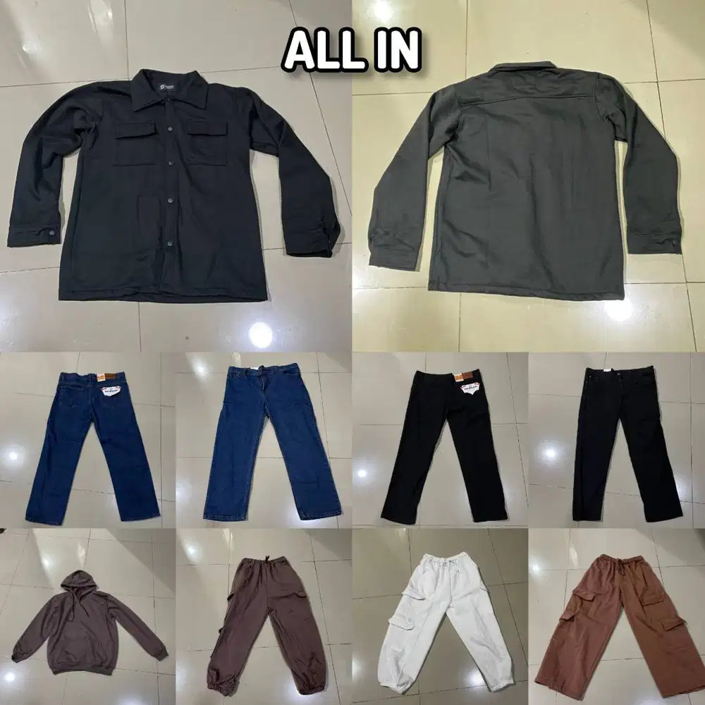 Jual Pakaian Sisa Review ( 10 Item ) Jaket dan Ceana