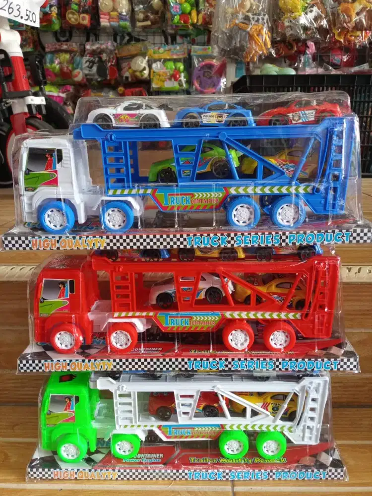 mainan anak truk towing set isi 5