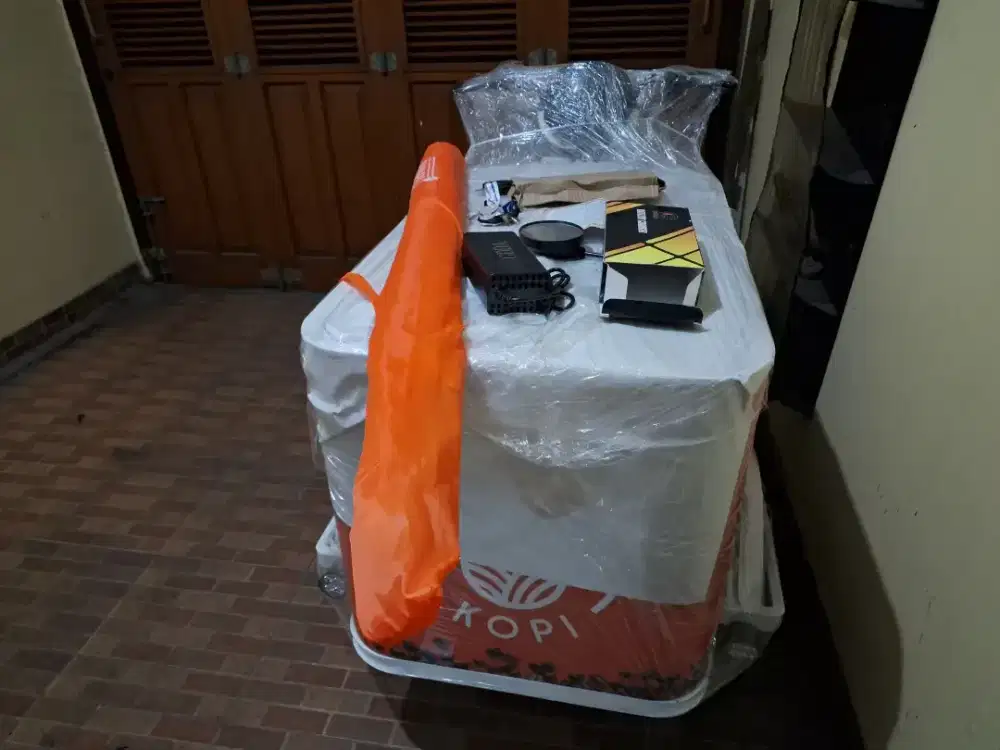 Sepeda Listrik & Gerobak untuk penjualan kopi keliling