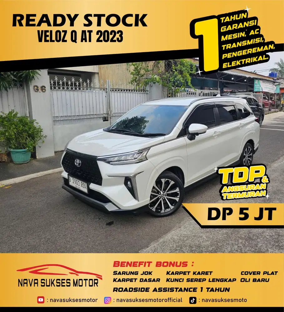 TDP 5 JUTA - VELOZ Q AT 2023