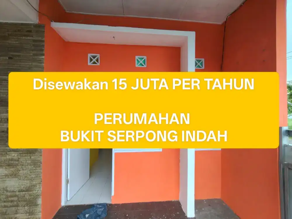 Kontrakan 15 Juta/Tahun Bukit Serpong Indah (UNFURNISHED), LT 108