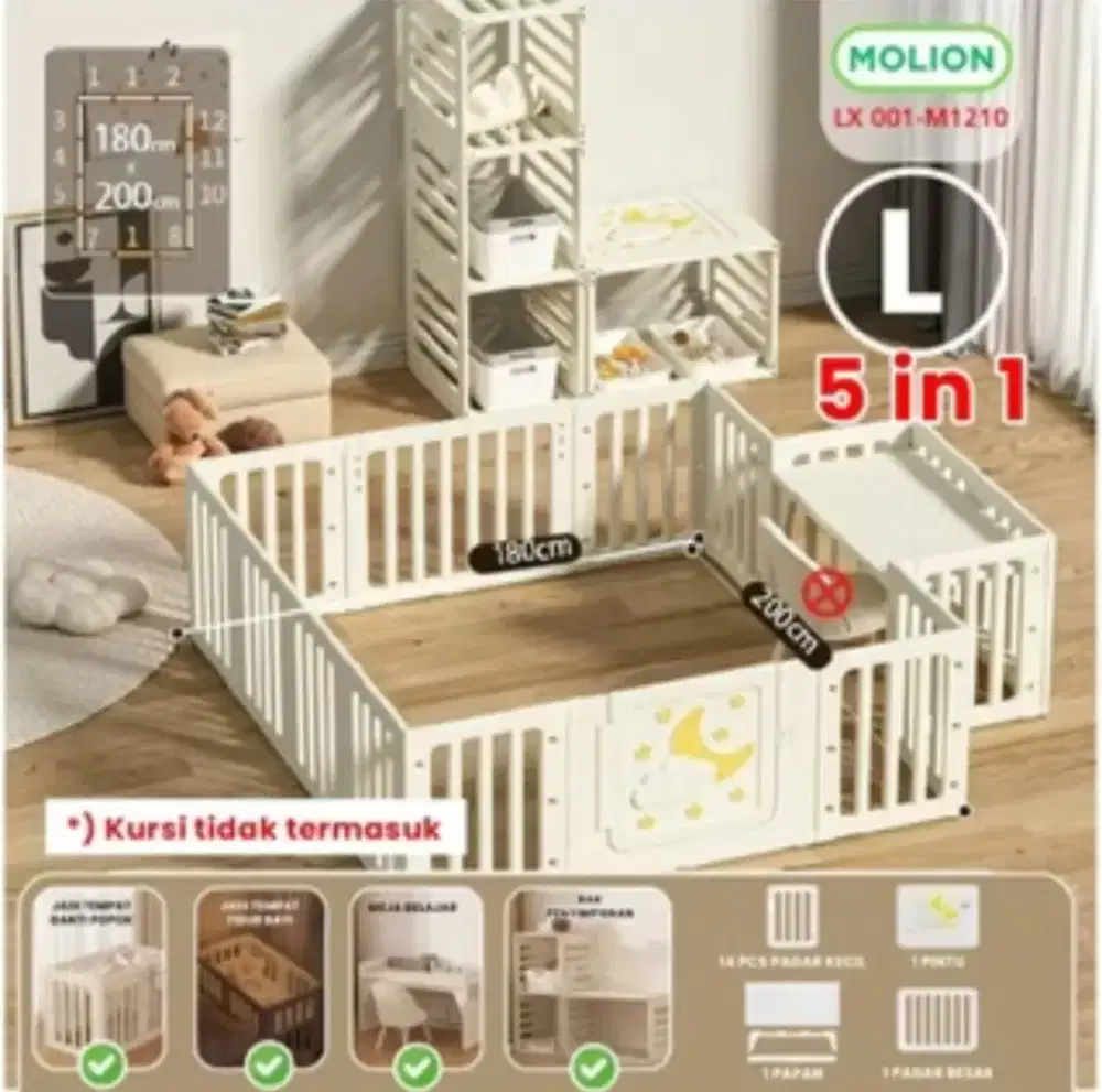 Pagar Mainan Anak Multifungsi MOLION