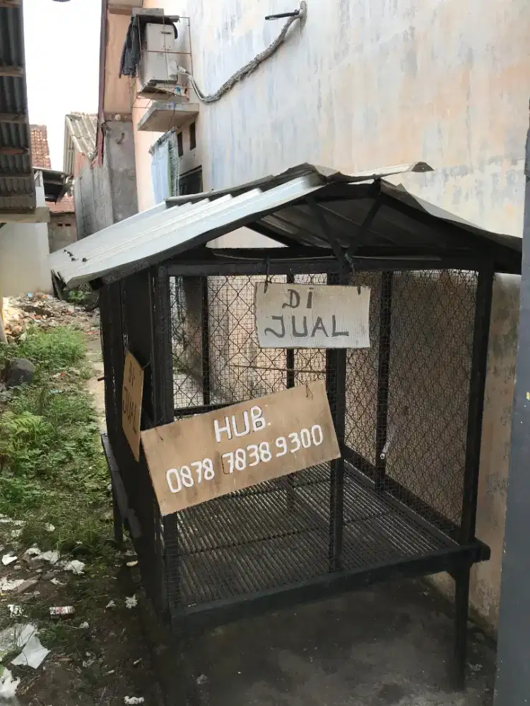 dijual kandang burung ukuran 1,5m X 1,5m