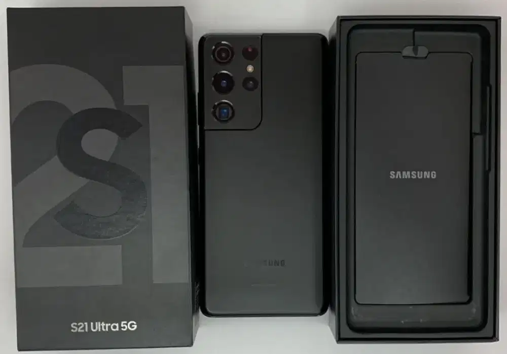 Samsung s21 ultra 5G 16/512 ex resmi black mulus fullset ori