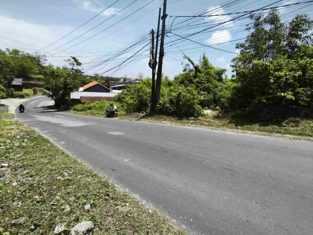 dijual tanah 450 m² jln utama goa gong atas ungasan Badung Bali