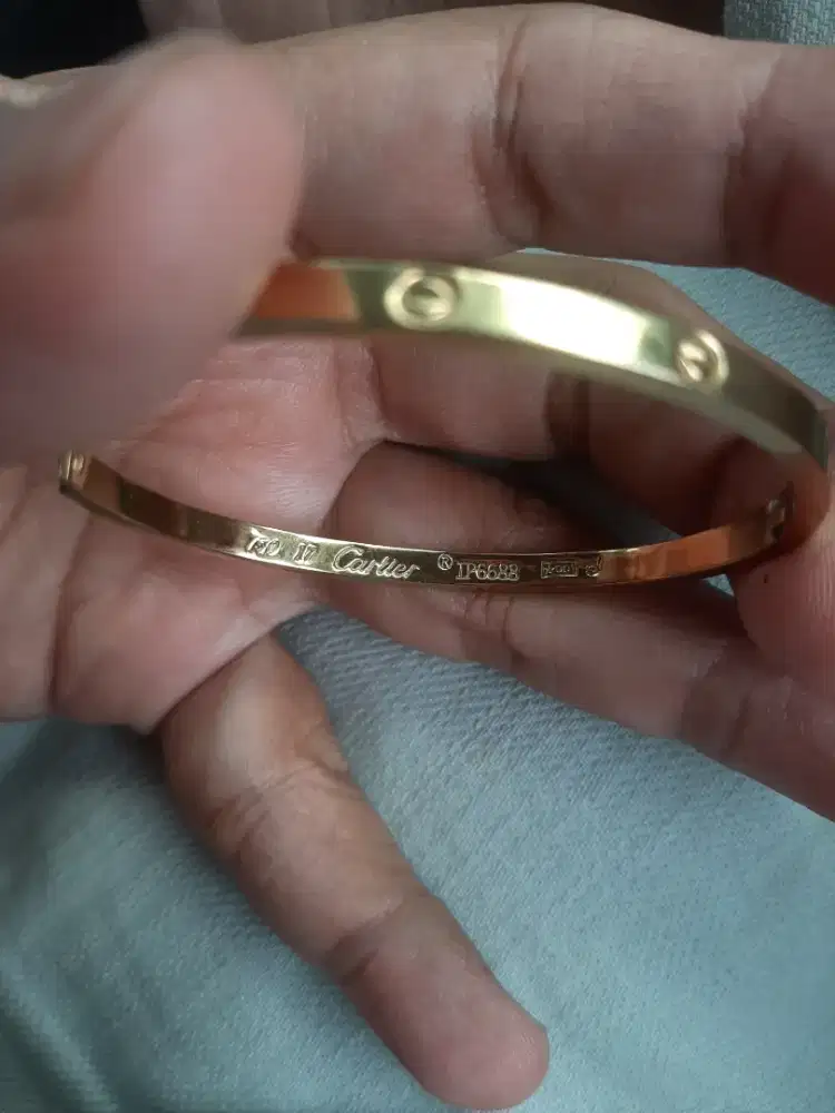 Gelang titanium gold cartier