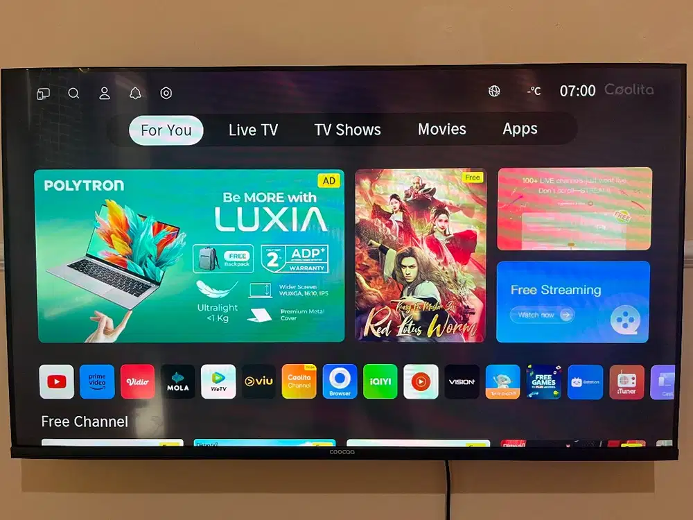 TV SMARTTV COOCAA 43inch