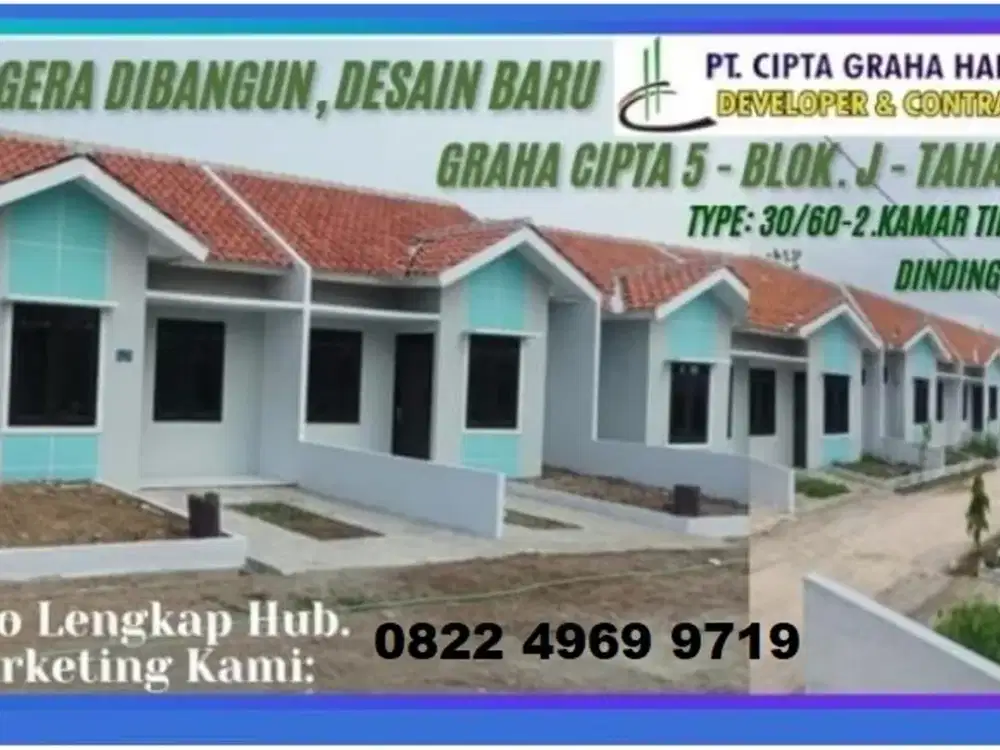 RUMAH SUBSIDI TAMBUN SELATAN BEKASI  DEKAT STASIUN KERETA, PINTU TOLL