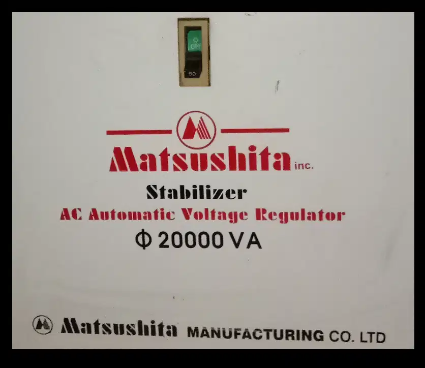 MATSUSHITA STABILIZER 1 Phase 20 KVA