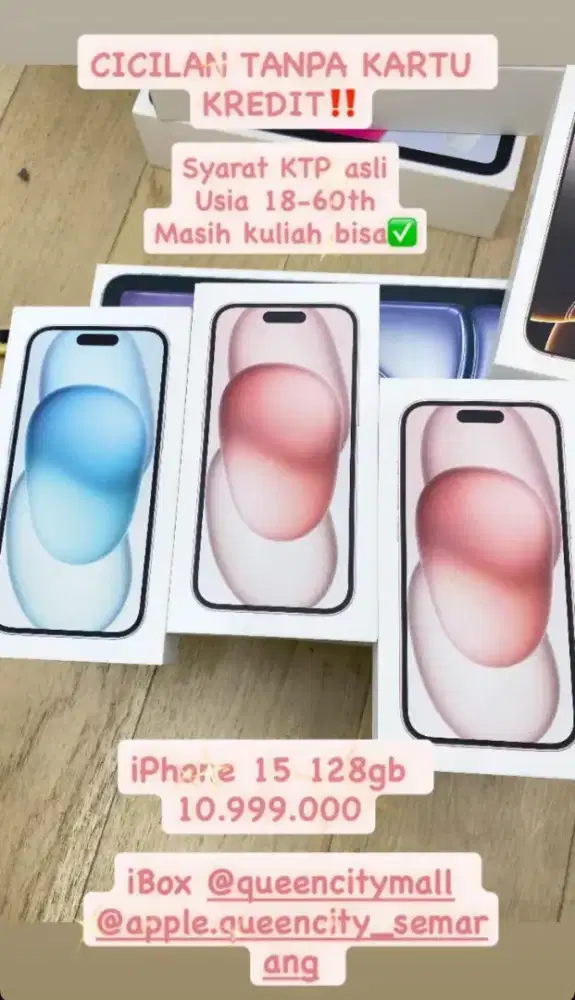 IPHONE 15 CICILAN 0% TANPA KARTU KREDIT