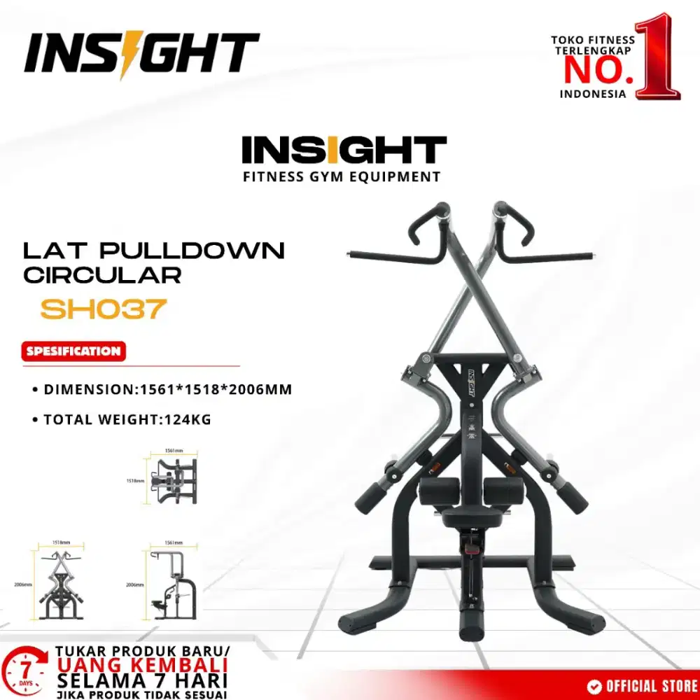 Lat Pulldown Circular SH037 Series Alat Fitness Gym Comersial