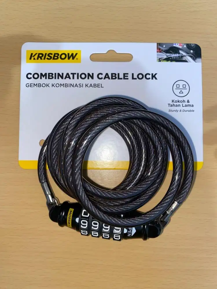 Krisbow Combination Cable Lock