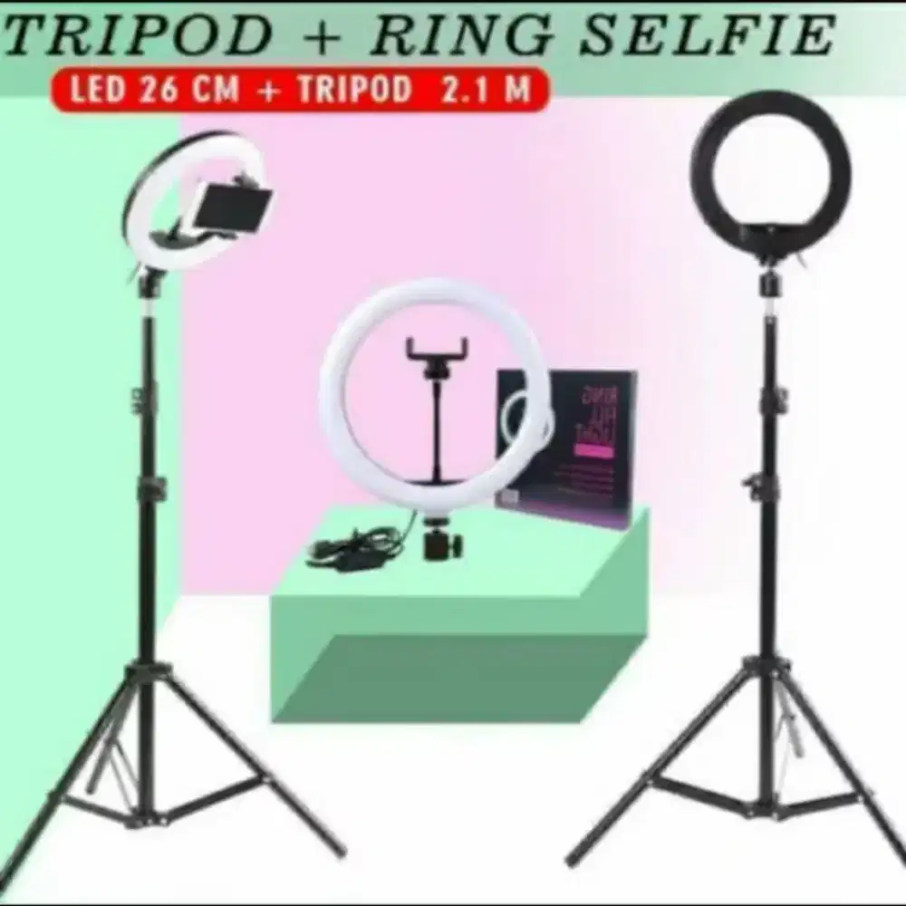 Tripod plus lampu