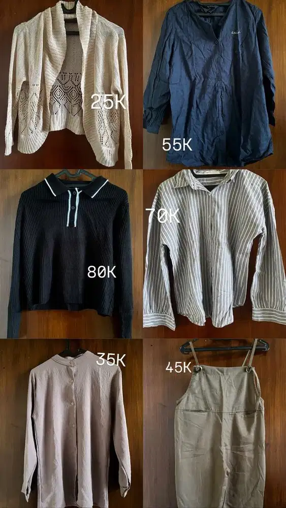 Baju second like new . harga murah aja