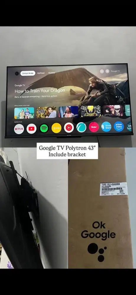 Polytron Google TV 43  PLD 43RG9059