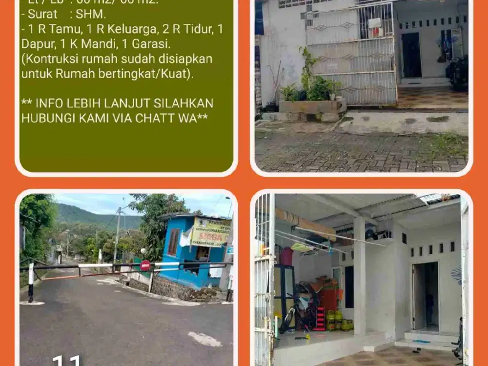 Jual murah rumah dalam komplek aman tentram lokasi strategis dekat tol di Kemang-bogor. 11