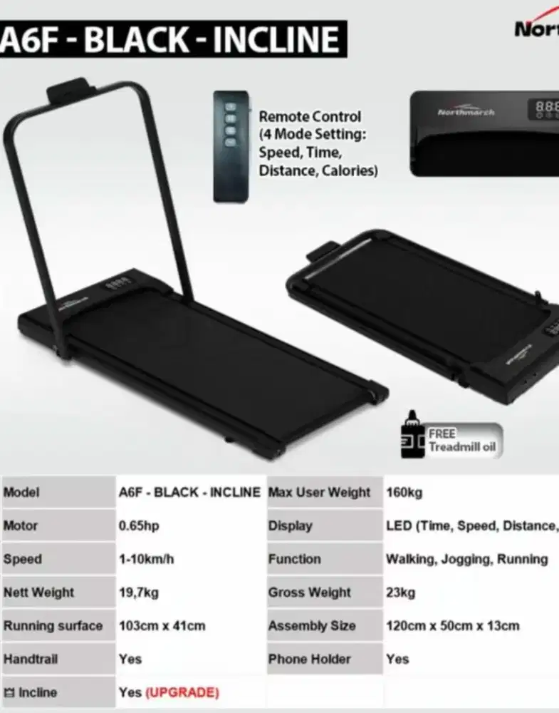 JUAL MURAH TREADMIL 5 BULAN PAKAI