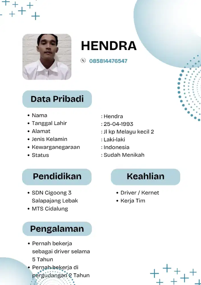 Mencari lowongan pekerjaan supir
