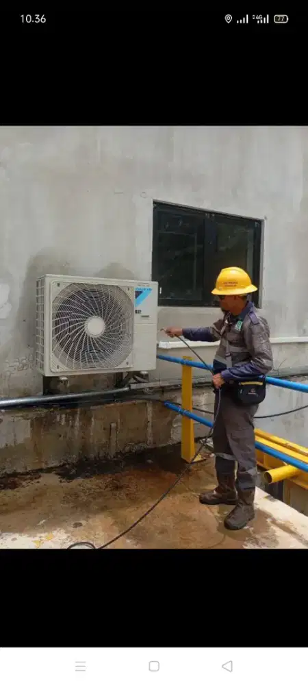 Jasa servis AC kulkas mesin cuci kompa air dll