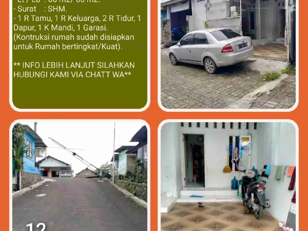 Rumah jual murah di Perumahan lokasi strategis dekat gerbang tol di Bojonggede-Bogor.12