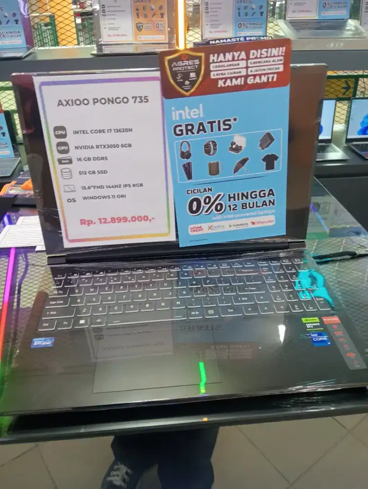Axioo Pongo 735 Bisa Cicilan Free 1-2x Bunga 0%