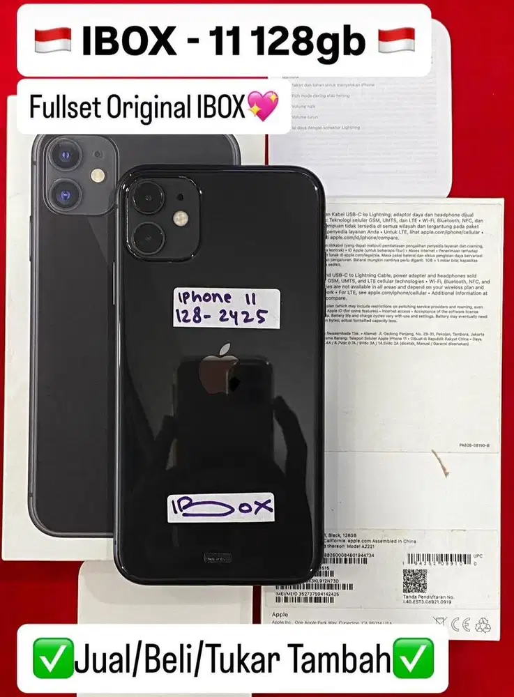 Iphone 11 128 Gb Black Resmi Ibox bisa cicilan 0%