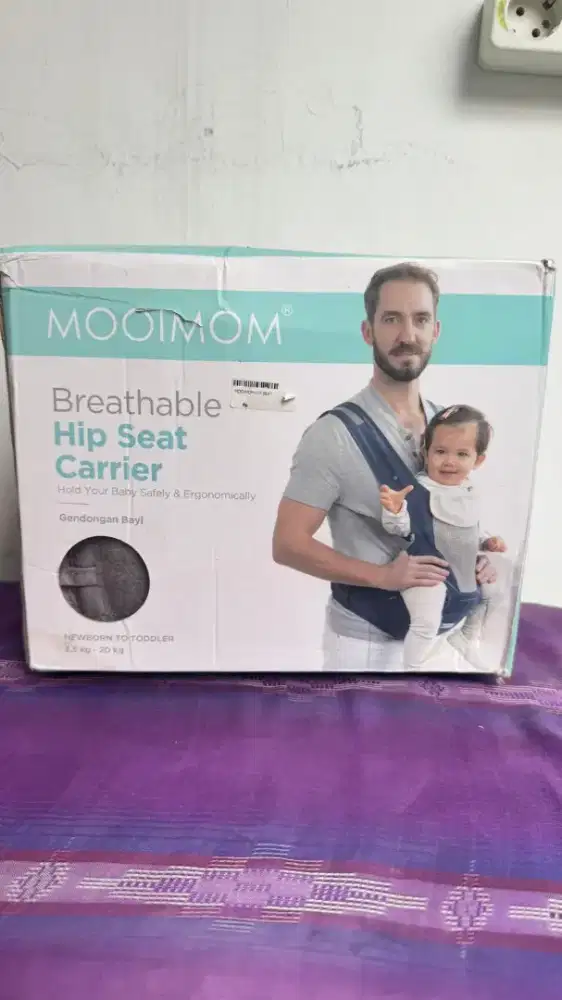 mooimom breathable hip seat carrier gendongan depan