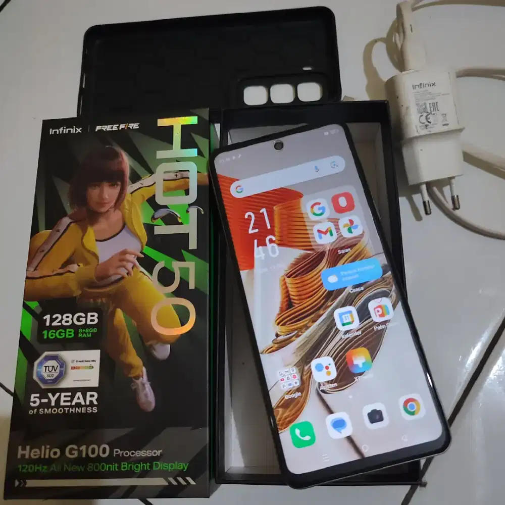 Infinix HOT 50,  RAM 8+8/128GB

Fulset No Minus