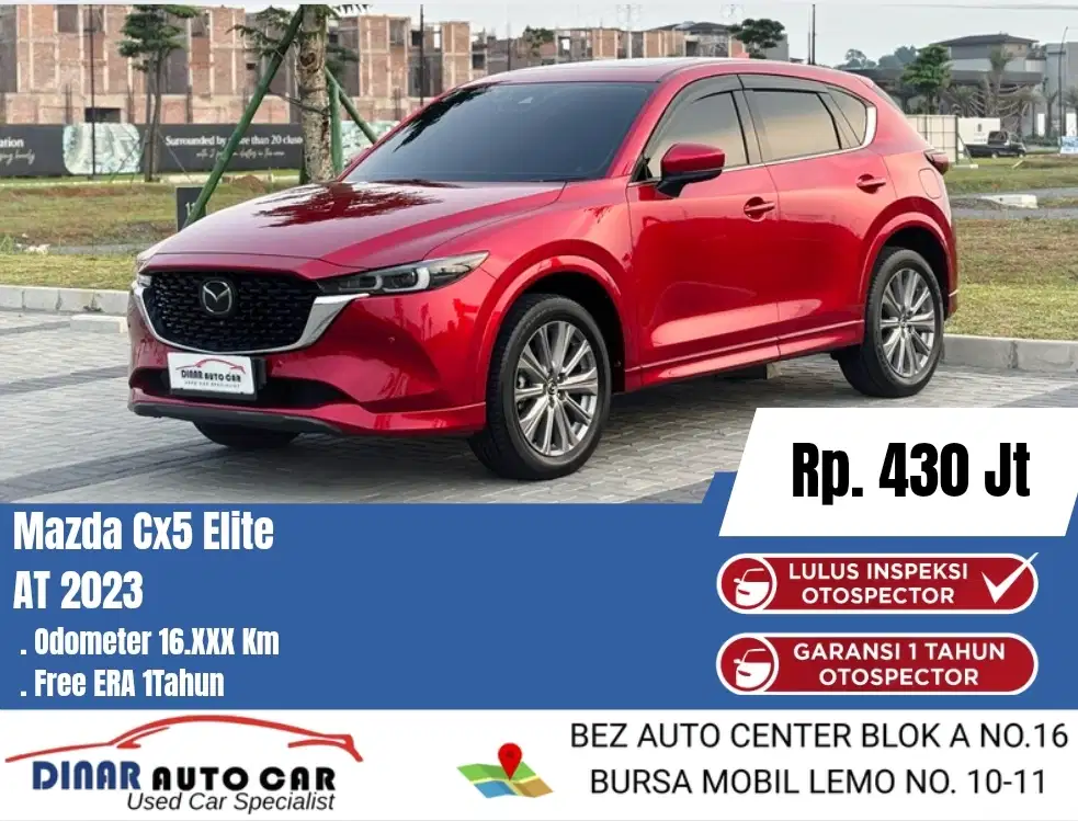 (16Rb) Mazda CX5 CX 5 Elite 2023 Matic Merah Warenty On *Dinar Auto *