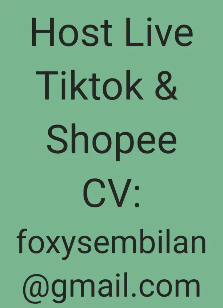 Lowongan Kerja Host Live Tiktok dan Shopee