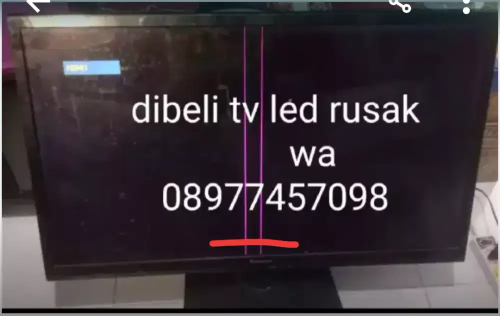 Tv led rusak dibeli