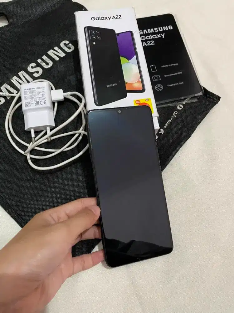 Samsung A22 4g 6/128 Fullset Ori