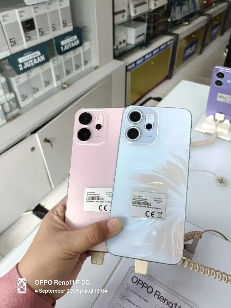 Oppo reno 14F 5g btrai 6000 mAh 45W baru garansi 1 tahun