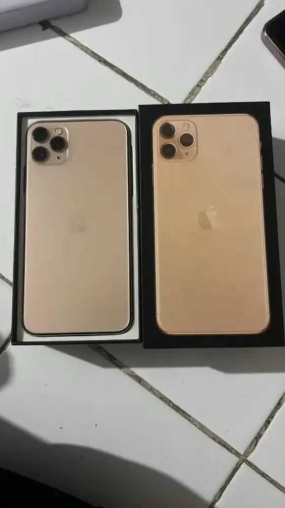 iPhone 11 promax 256 warna gold ex inter