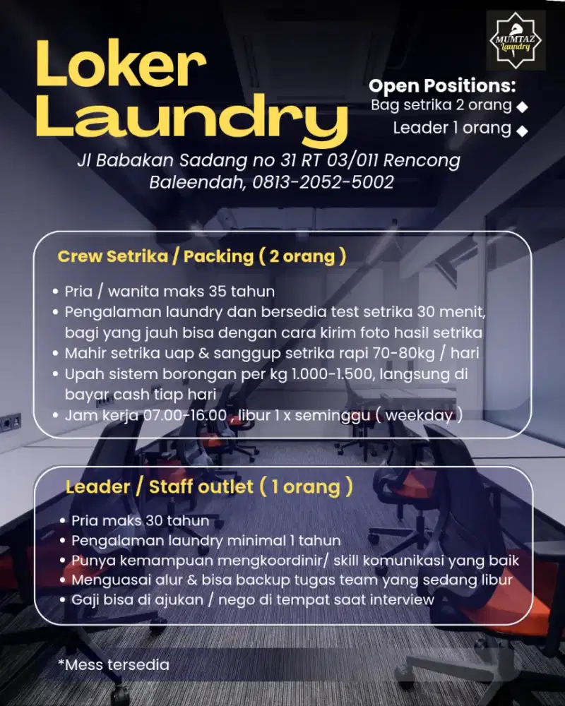 Loker laundry bag setrika