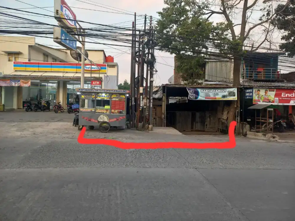 Dijual Tanah Pinggir jalan Sendangmulyo Raya Bonus Bangunan Lama rn