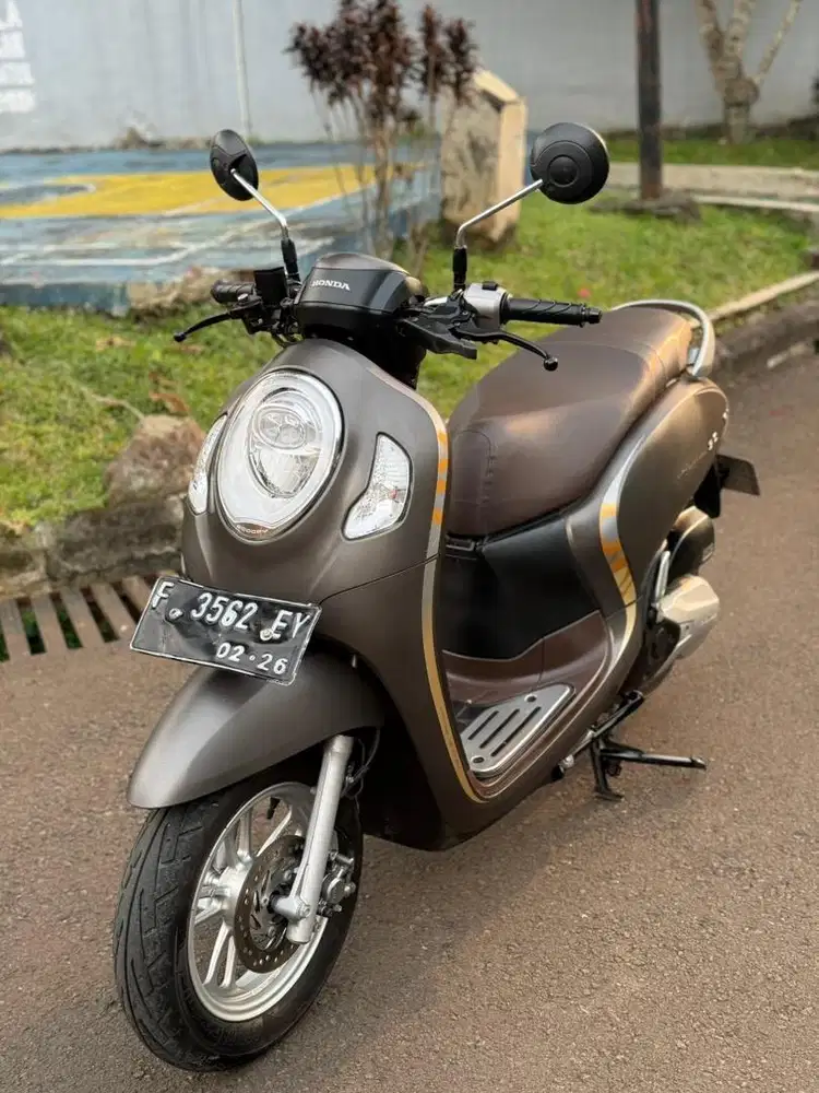 Honda Scoopy Prestige Thn 2021 F Kota Matte Brown Mulus