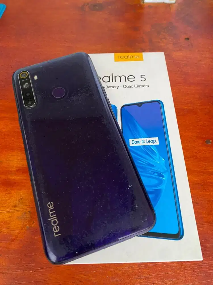 Realme 5 3/64 blue butuh cepat murah2 aja