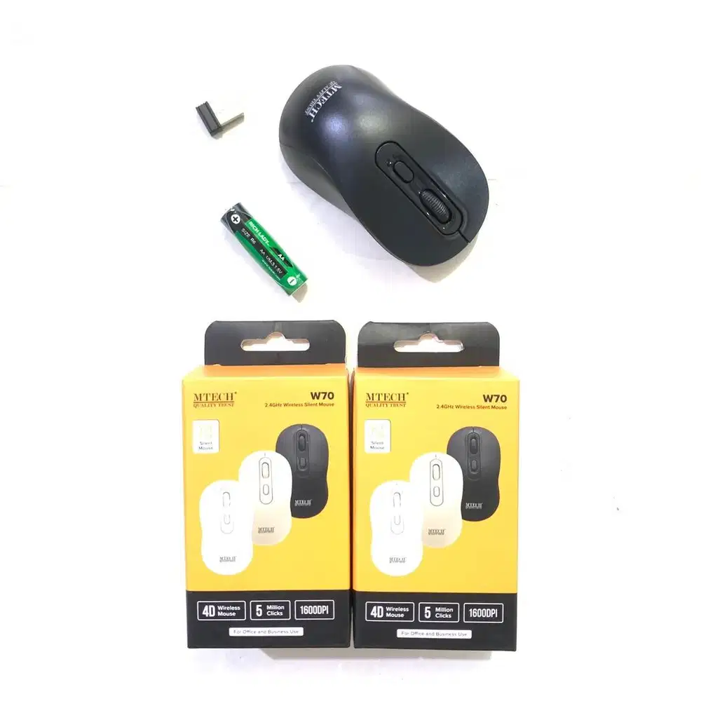 N E W M-Tech Mouse Wireless USB Original untuk Laptop/PC/HP/Tablet