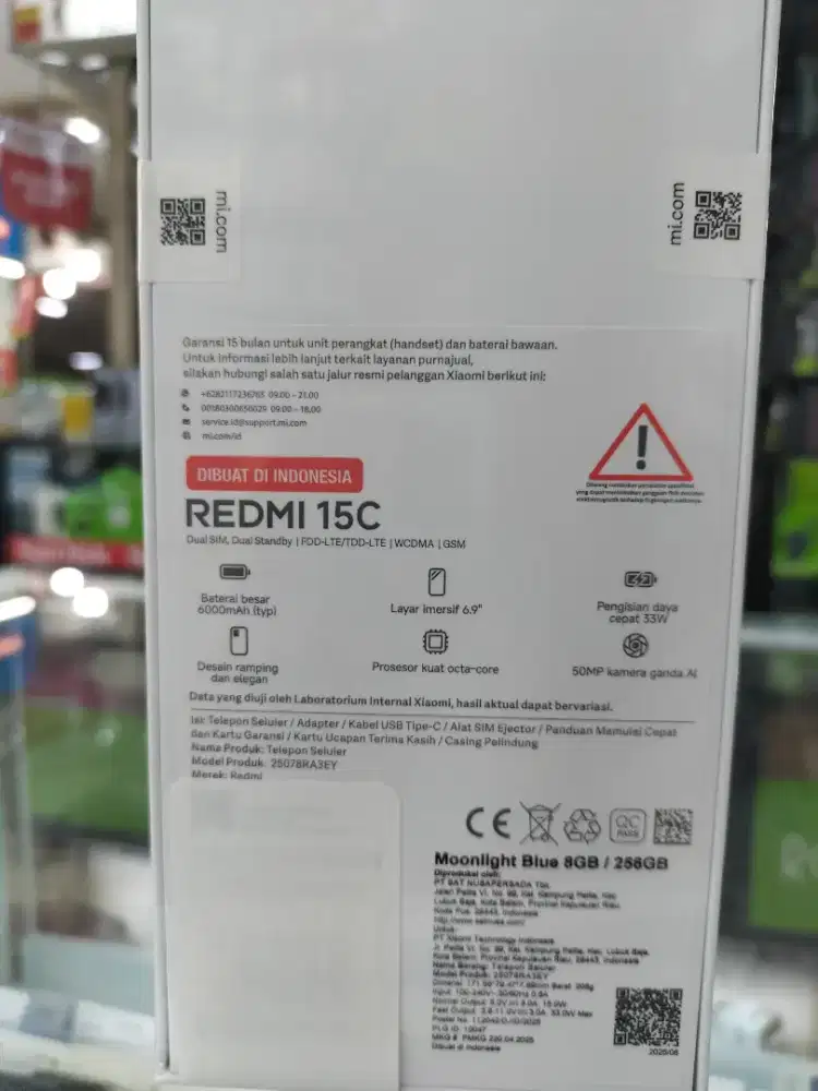 REDMI 15C  8/256 NEW