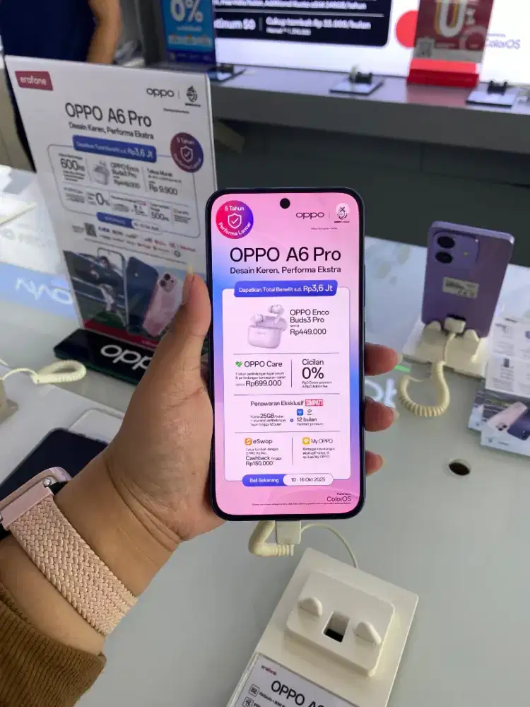 Oppo A6 Pro bisa cicilan syarat ktp dibantu sampe acc