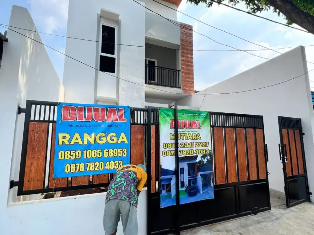 Jual cepat rumah baru 2 lantai harga murah
