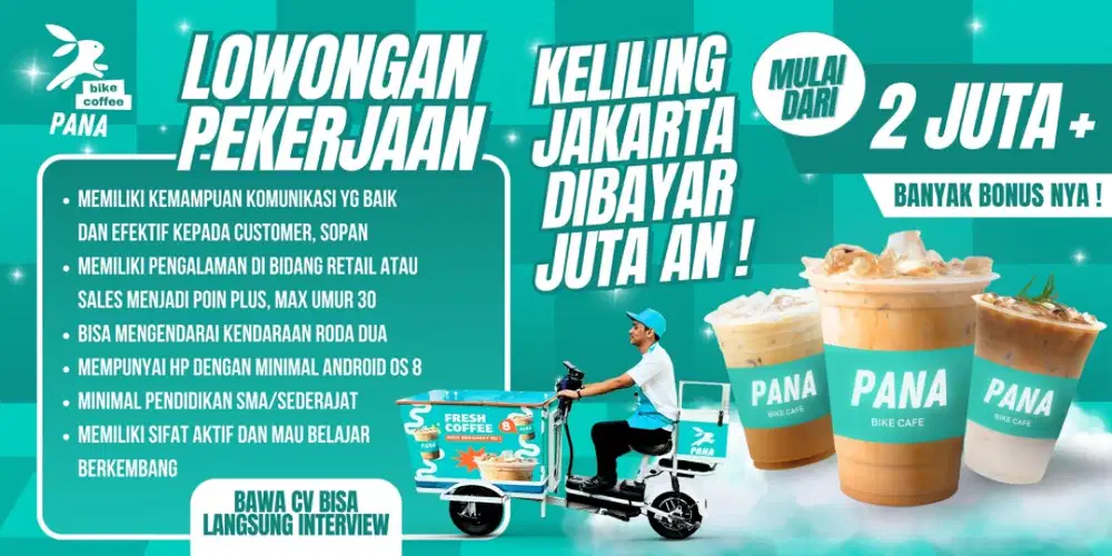 LOKER PAHLAWAN PANA COFFEE BARISTA