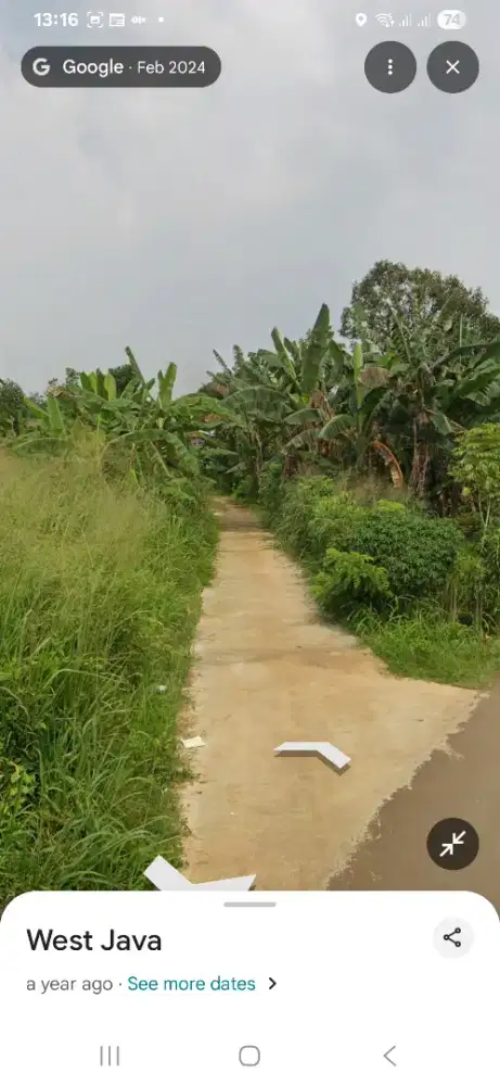 Du jual tanah cibeteng udik shm 445m