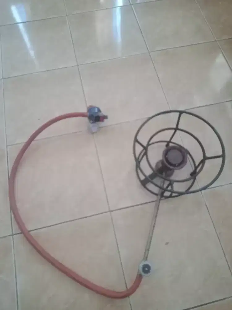 Kompor mawar + dudukan selang regulator