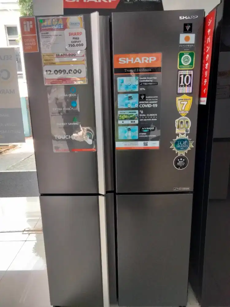 KULKAS SHARP REFRIGERATOR 4 DOOR